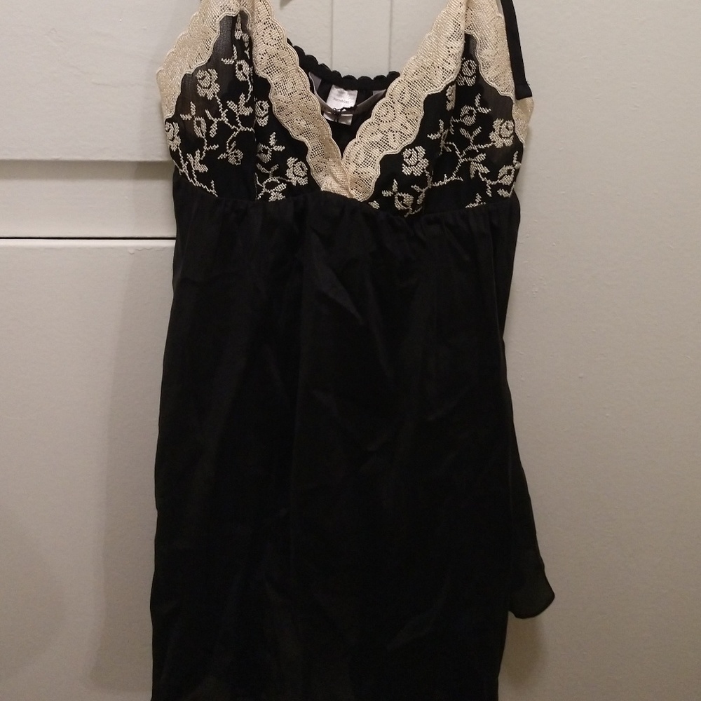 Silk Black Nighty